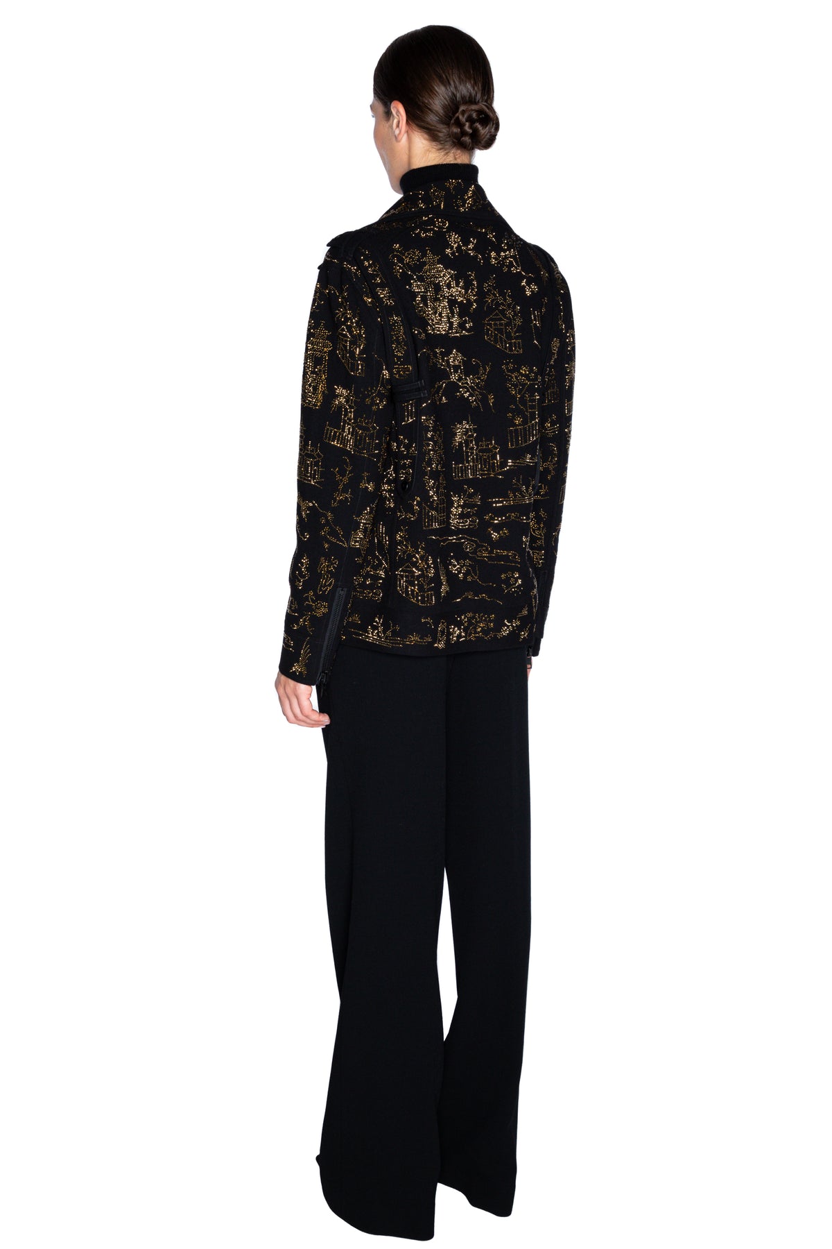 'CHINOISERIE' LONG MOTORCYCLE JACKET - - Libertine