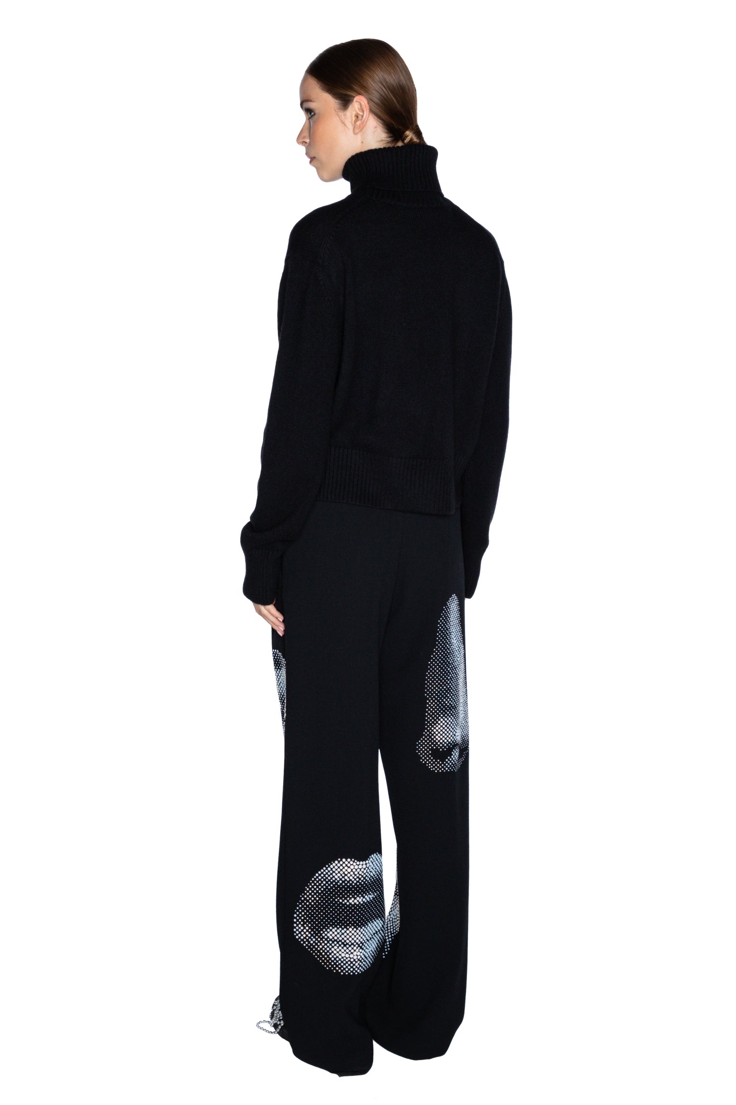 'FIVE SENSES CRYSTAL' CROPPED TURTLENECK -  - Libertine