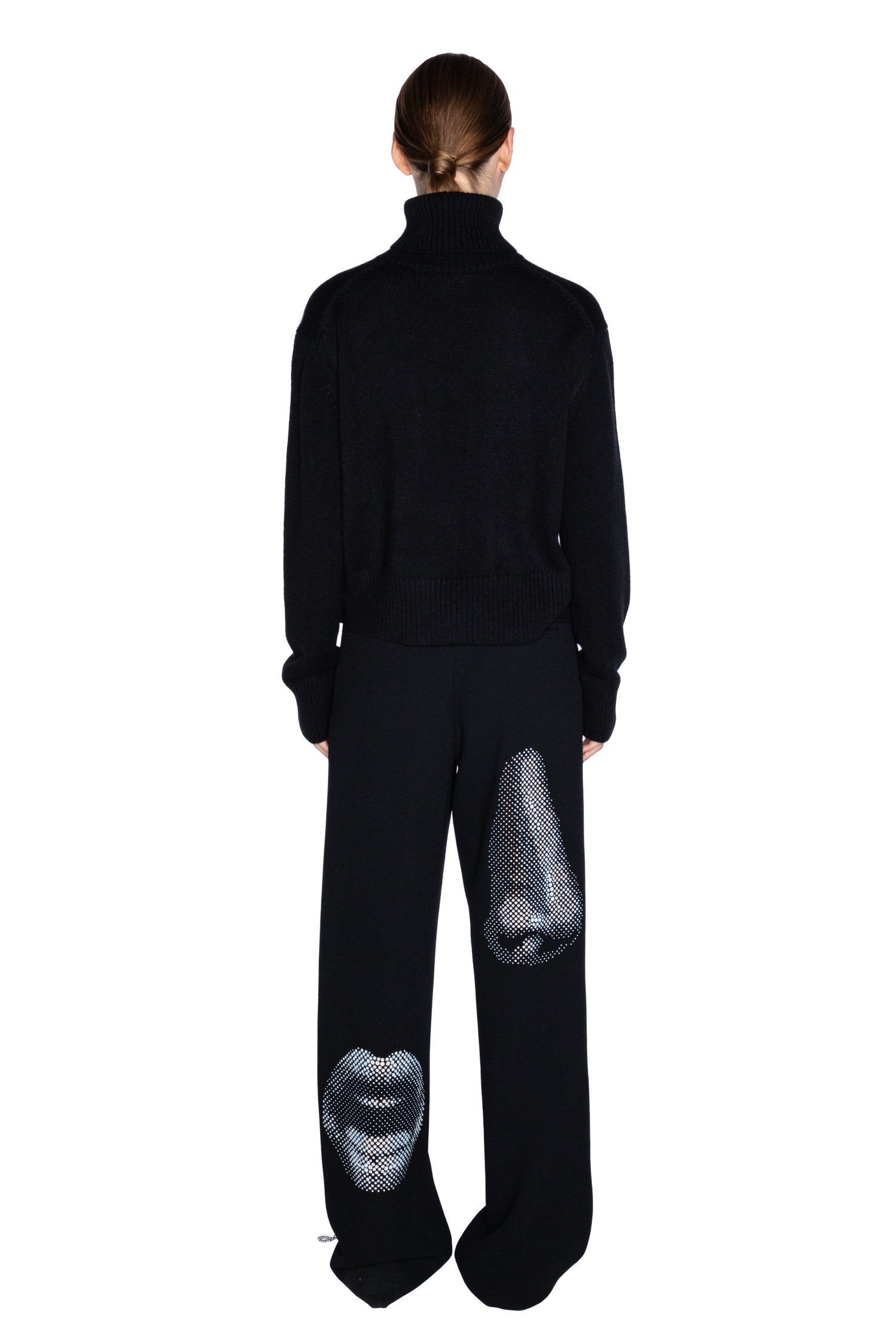 'FIVE SENSES CRYSTAL' CROPPED TURTLENECK -  - Libertine