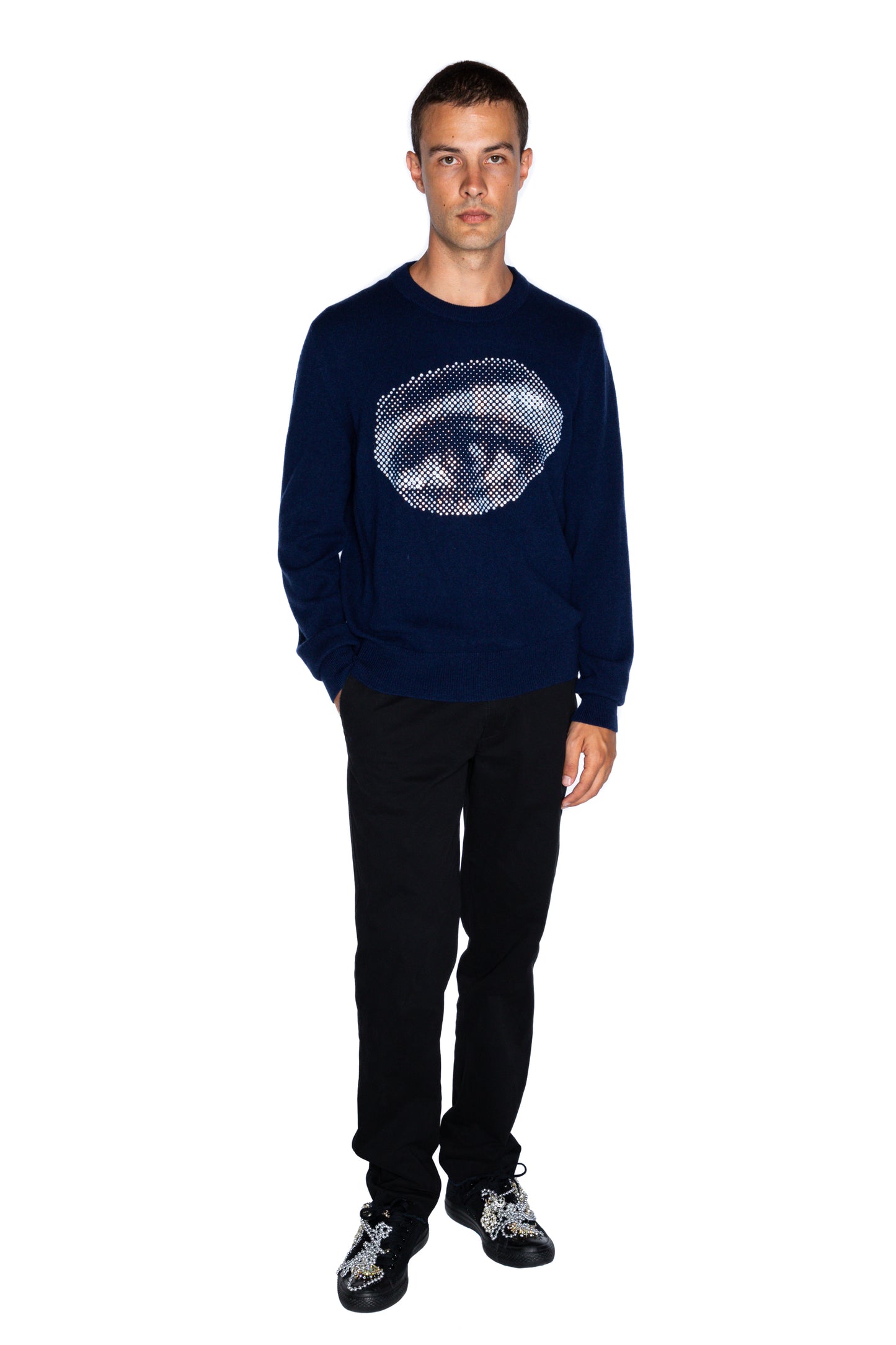 'FIVE SENSES CRYSTAL' PULLOVER SWEATER -  - Libertine