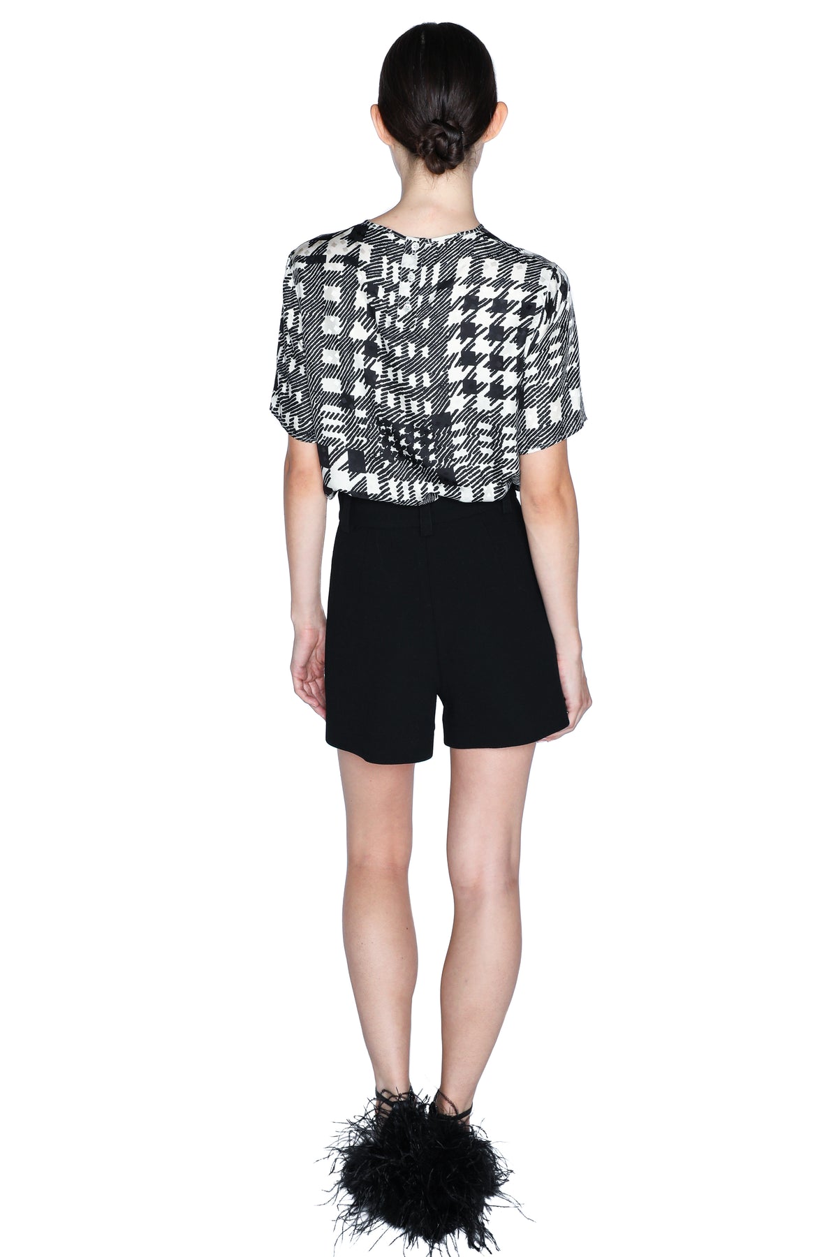'BUTTON LUXE' HIGH WAISTED SHORTS - - Libertine