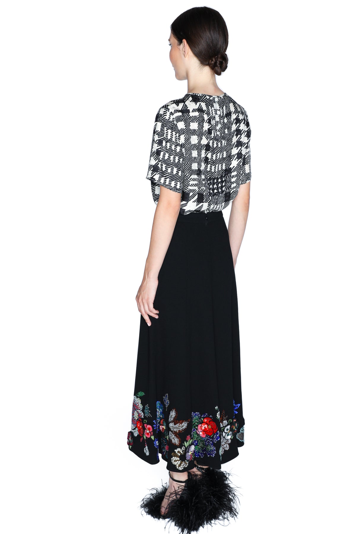 'LUXE BOUQUET' TULIP SKIRT - - Libertine
