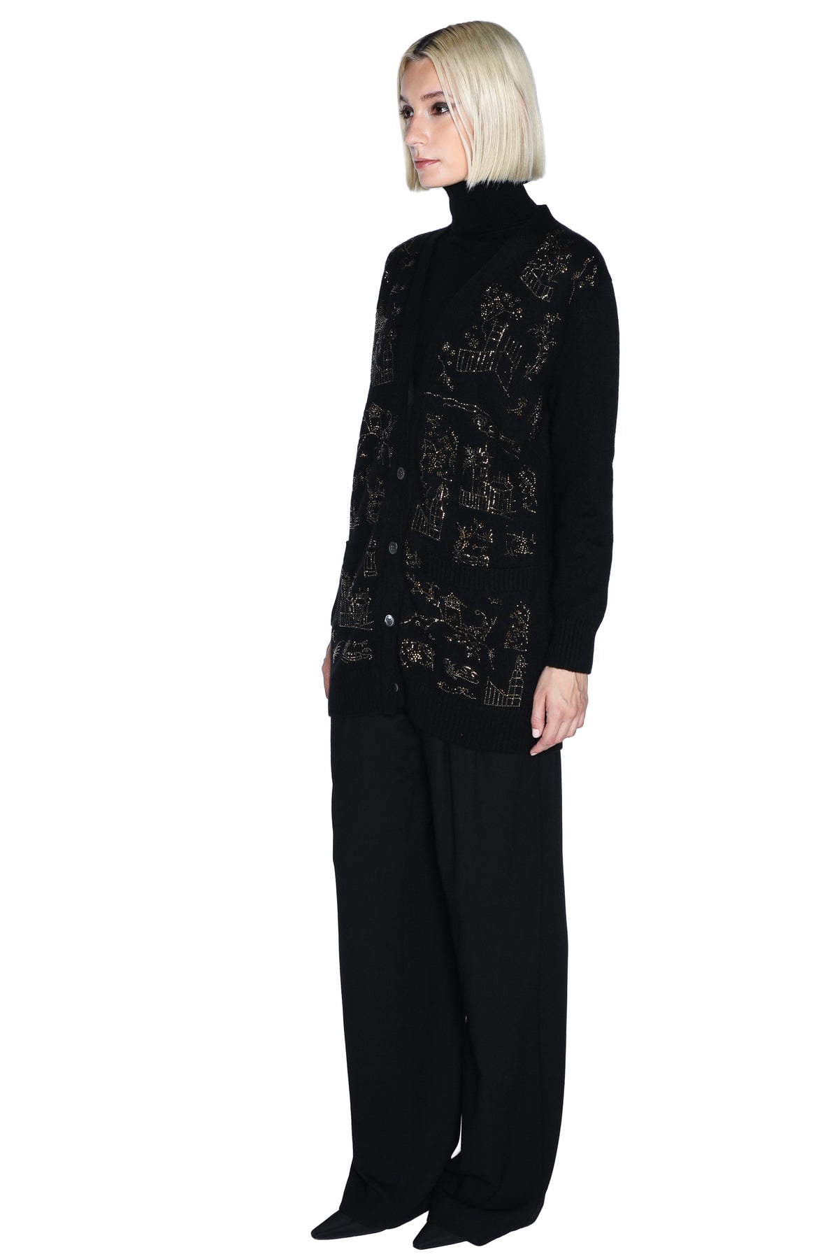 'CHINOISERIE' OVERSIZED CARDIGAN - - Libertine