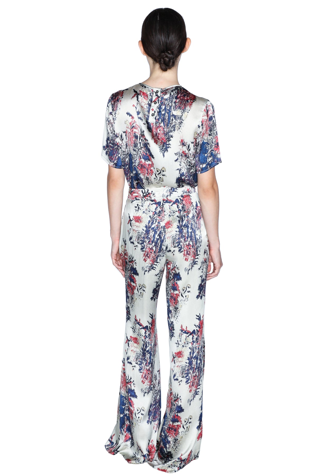 'GLITCHED FLORAL' TRUMPET PANT - - Libertine