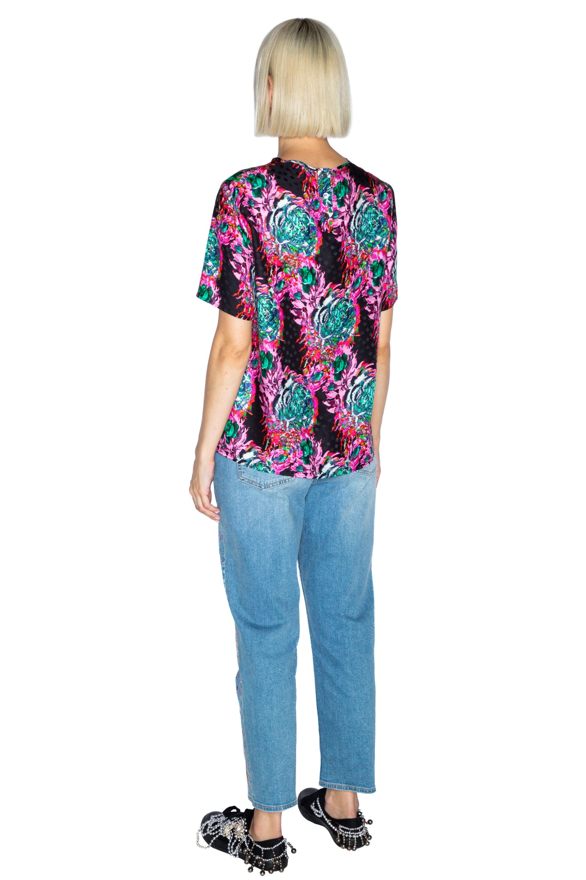 'ACID TRIP' SHORT SLEEVE BLOUSE - - Libertine