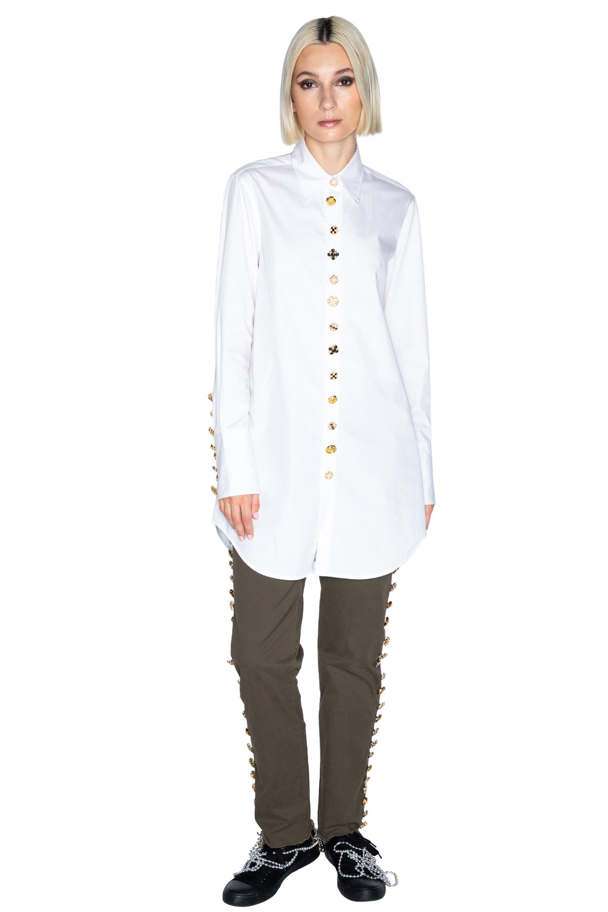 'BUTTON LUXE' LONG CLASSIC SHIRT - - Libertine