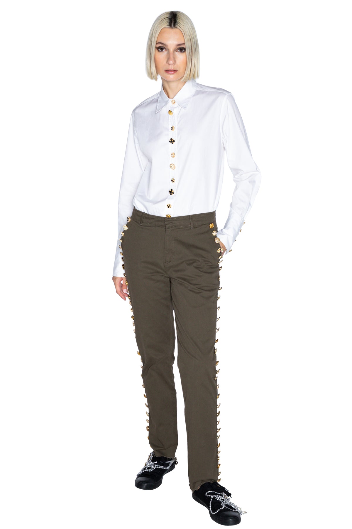 'BUTTON LUXE' WOMENS CHINOS - - Libertine