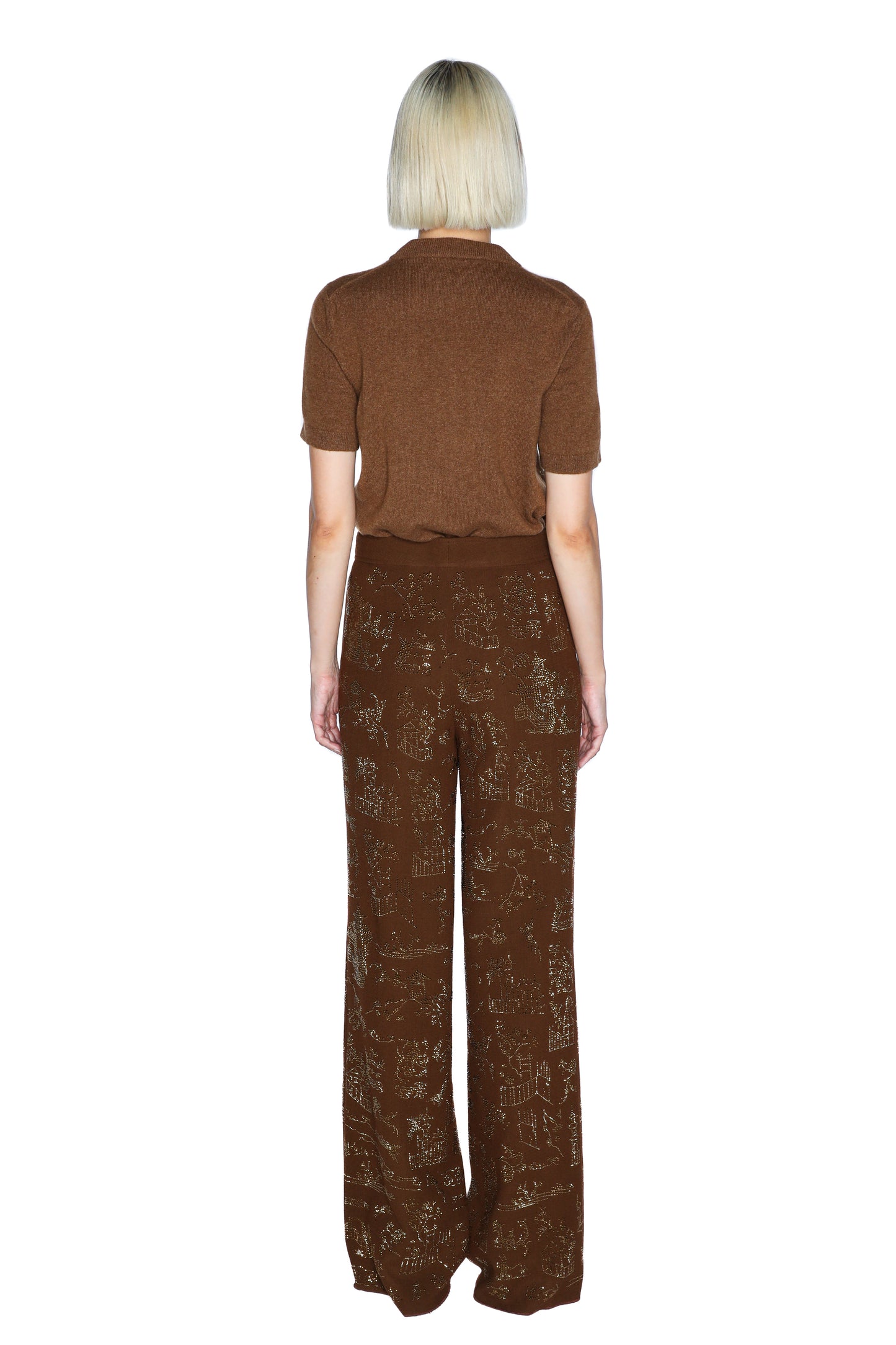 'CHINOISERIE' WIDE LEG PANTS -  - Libertine