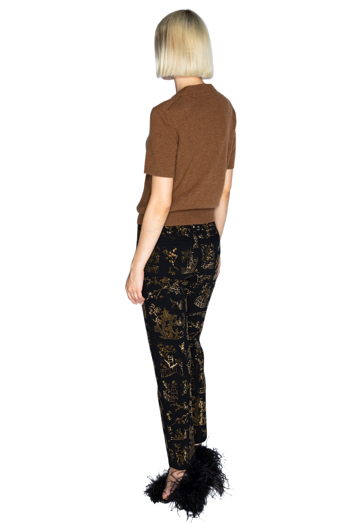 'CHINOISERIE' ANKLE ZIP PANT - - Libertine