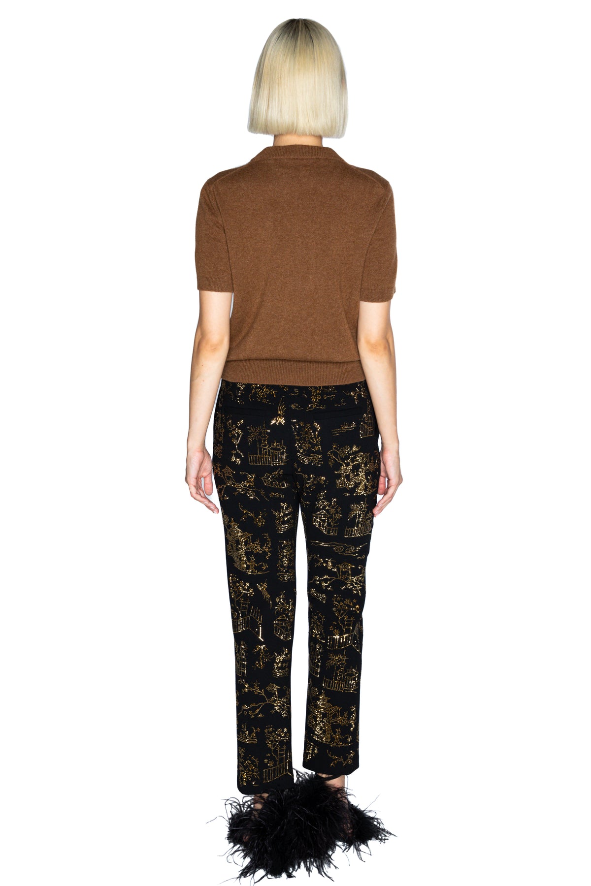 'CHINOISERIE' ANKLE ZIP PANT - - Libertine