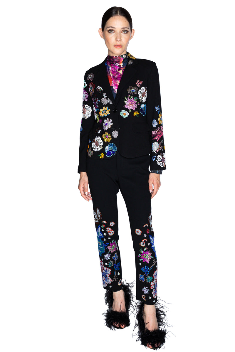 'MILLE FLEUR' L/S SHORT JACKET - BLAZERS - Libertine