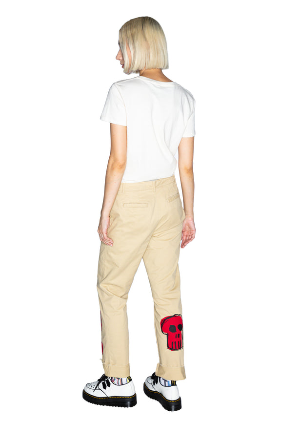 'SKETCH SKULLS' CHINOS -  - Libertine