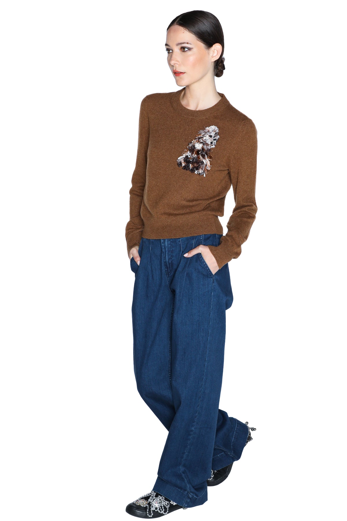 'WESTMINSTER' SHRUNKEN PULLOVER SWEATER - - Libertine