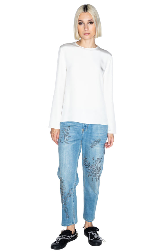 'POWDERED SUGAR' LONG SLEEVE BLOUSE - - Libertine