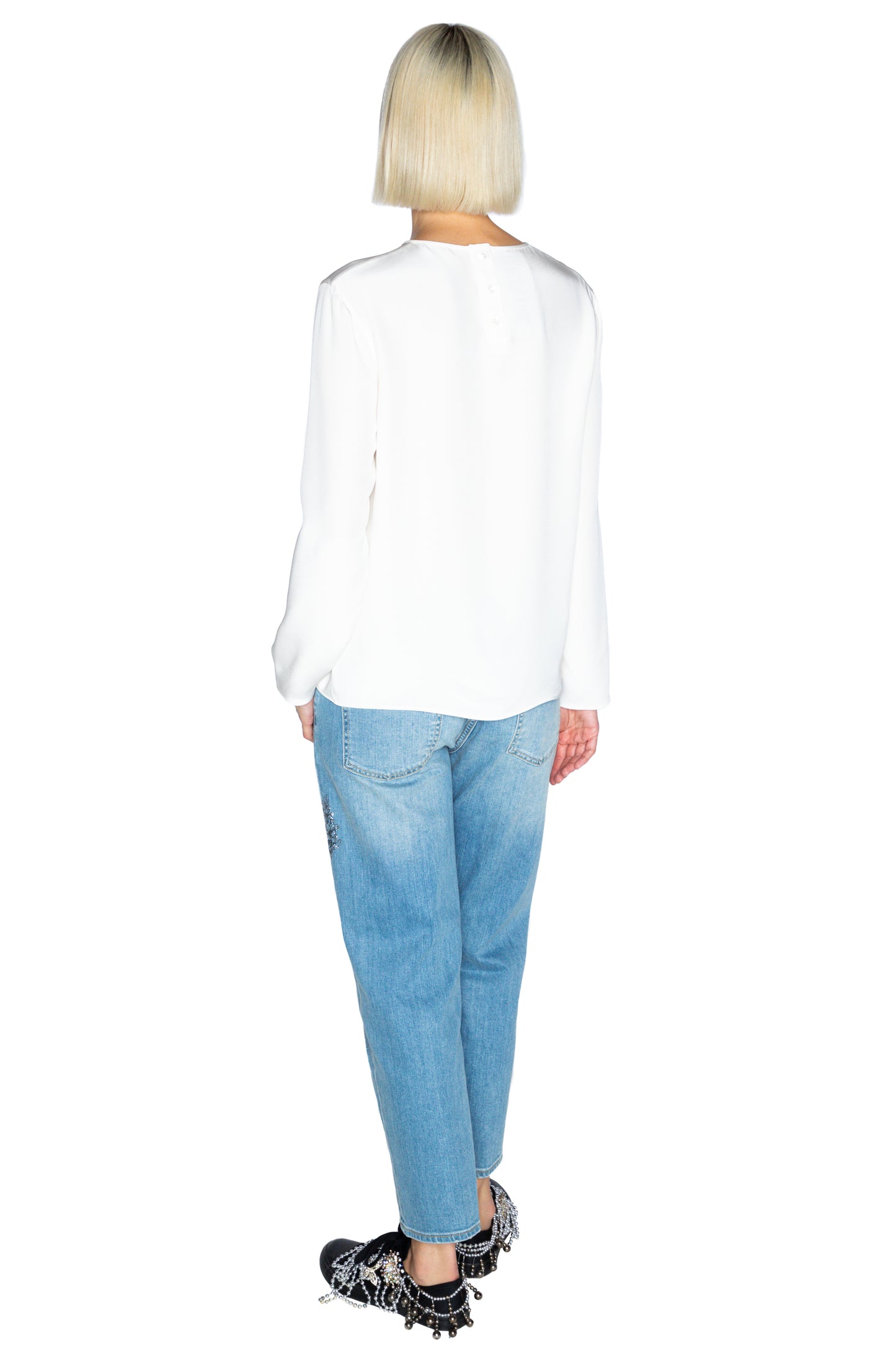 'POWDERED SUGAR' LONG SLEEVE BLOUSE - - Libertine