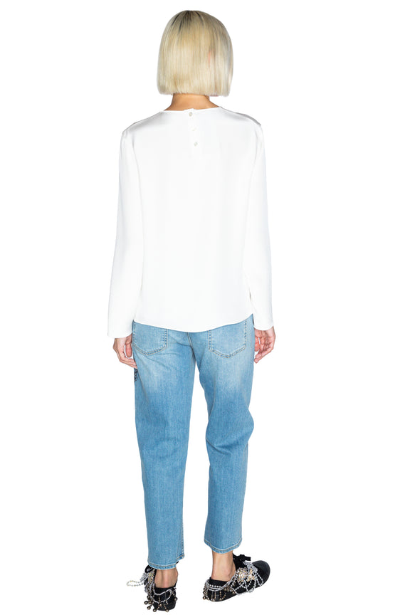 'POWDERED SUGAR' LONG SLEEVE BLOUSE - - Libertine