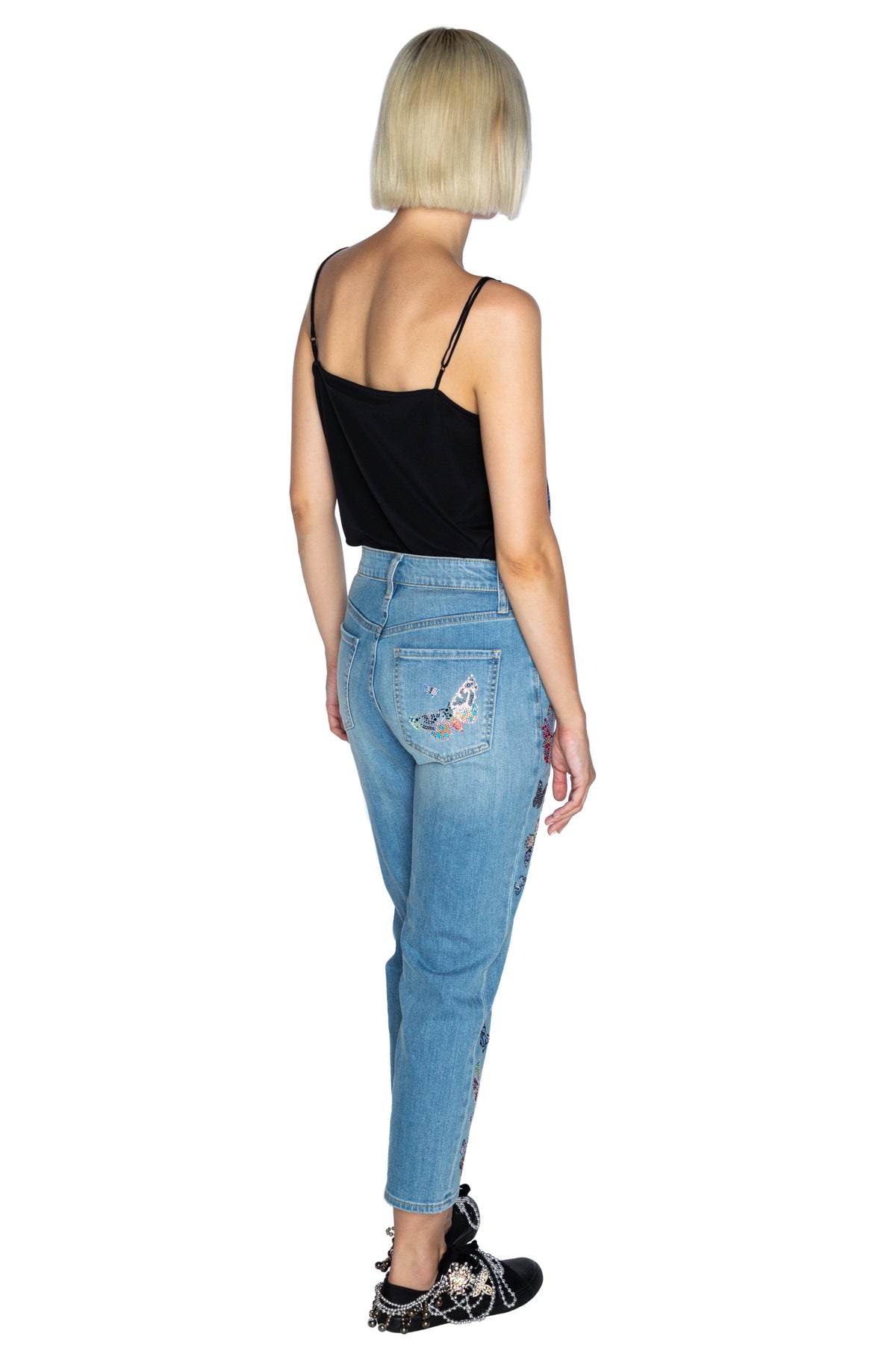 'MILLIONS OF BUTTERFLIES' BOYFRIEND JEAN - - Libertine