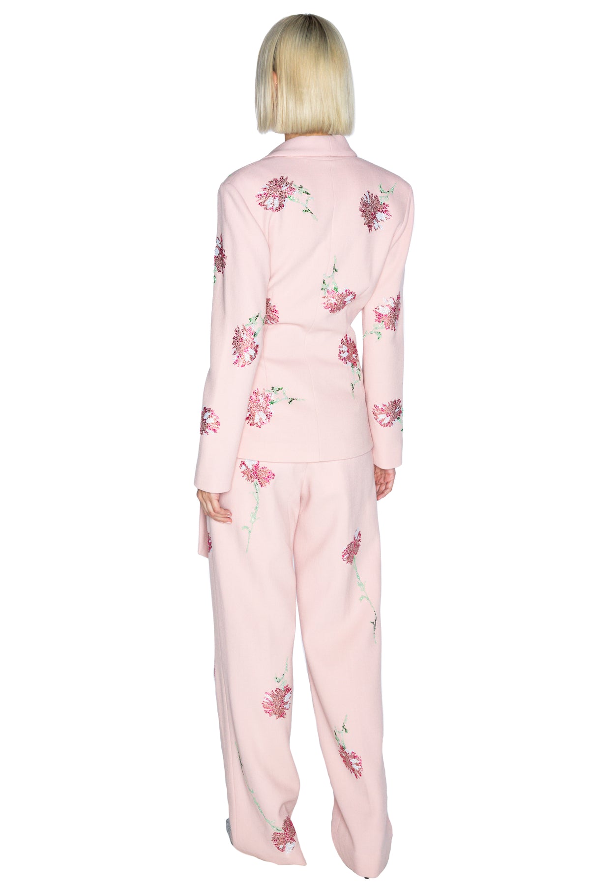 'CECIL BEATON PINK CARNATION' WRAP JACKET - - Libertine