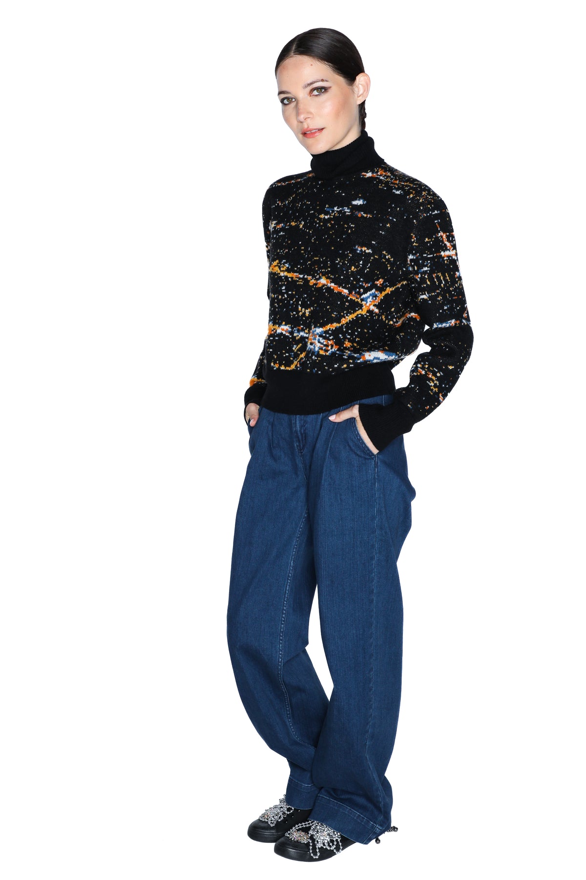 'LAX' CROPPED TURTLENECK -  - Libertine