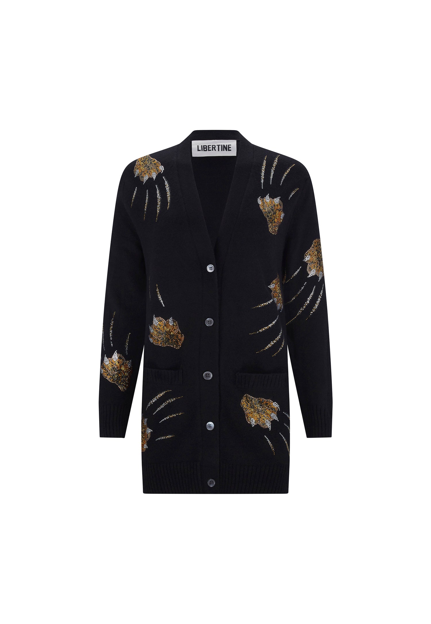 'LEOPARDO' PAWS OVERSIZED CARDIGAN -  - Libertine