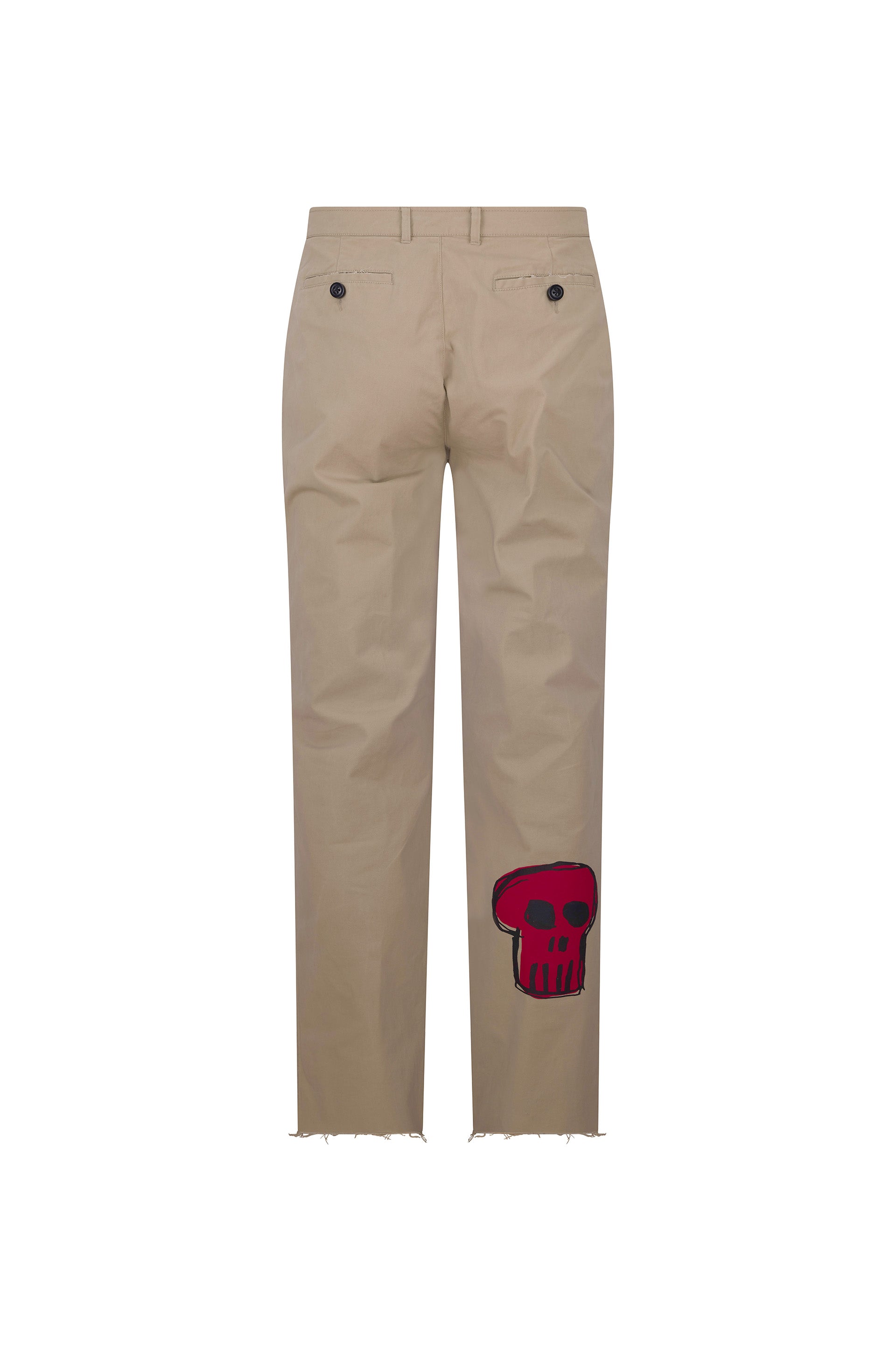 CUSTOM 'SKETCH SKULLS' CHINOS -  - Libertine