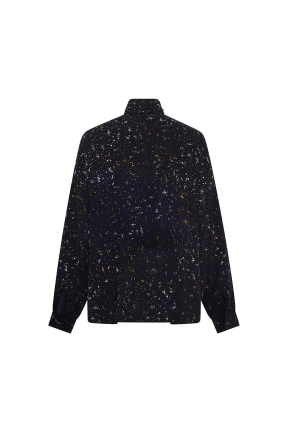 'METEOR SHOWER' TIE BLOUSE - - Libertine