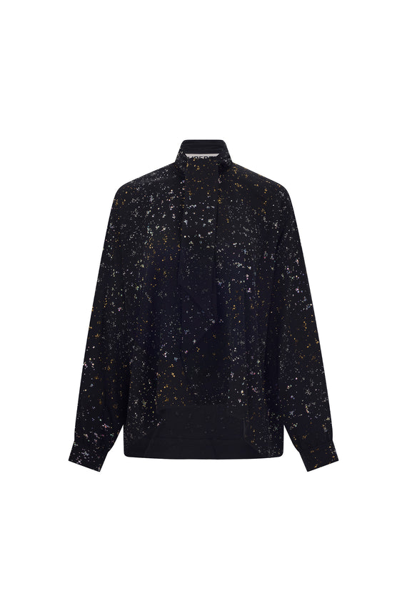 'METEOR SHOWER' TIE BLOUSE - - Libertine