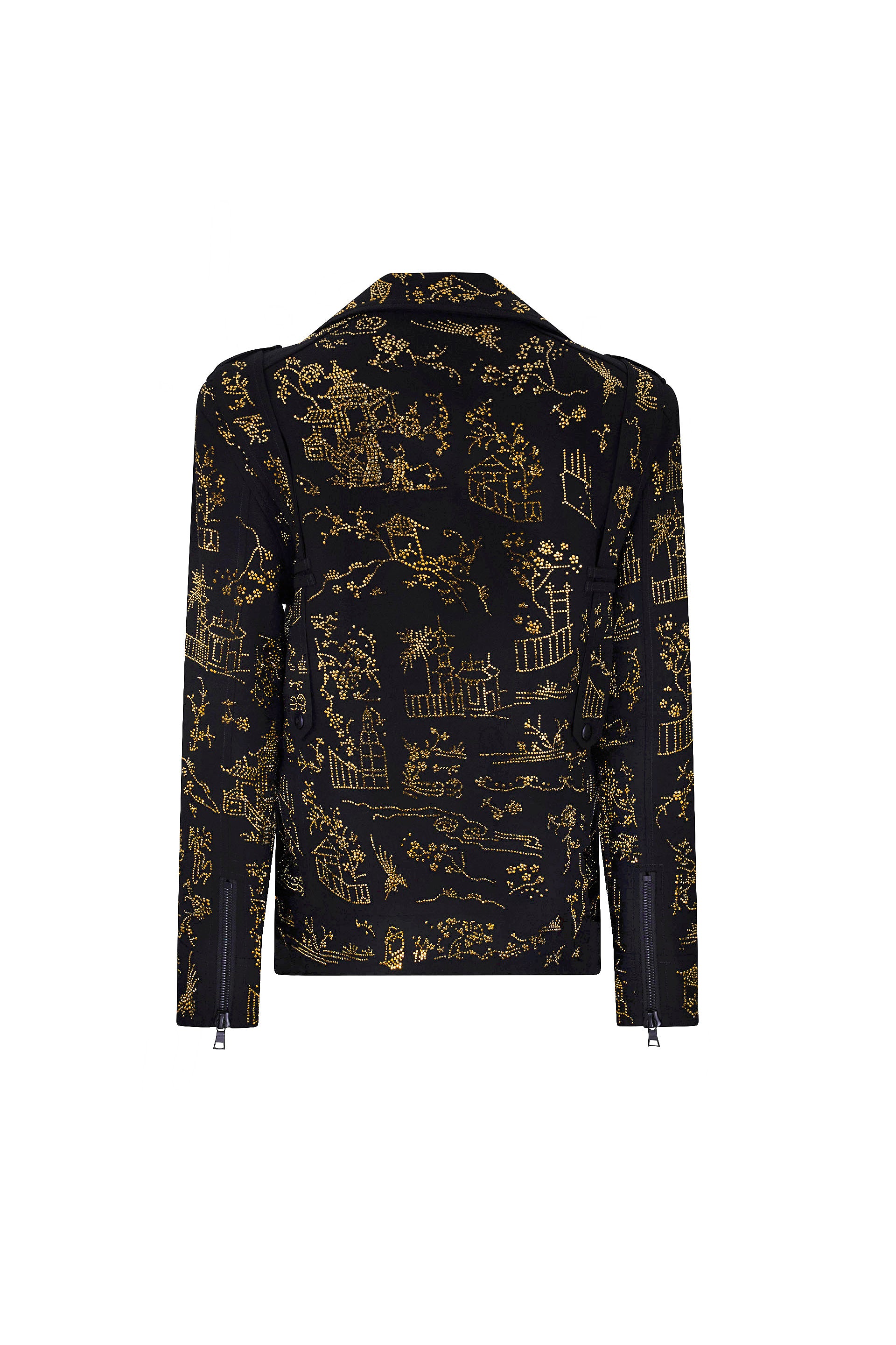 'CHINOISERIE' LONG MOTORCYCLE JACKET -  - Libertine