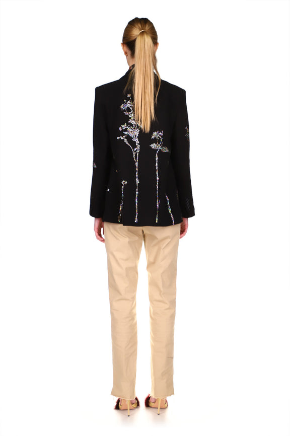 CRYSTAL ‘FENNEL GARDEN' DOUBLE BREASTED JACKET - BLAZERS - Libertine