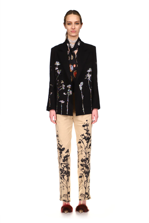 CRYSTAL ‘FENNEL GARDEN' DOUBLE BREASTED JACKET - BLAZERS - Libertine - Main image
