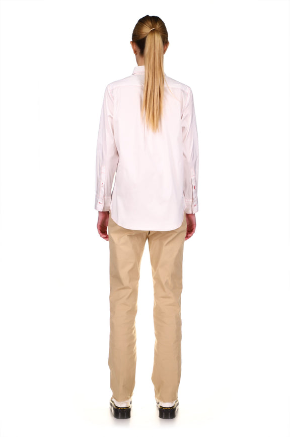 SILK SCREENED 'MADOURA' WOMENS KHAKI CHINOS - Women's Bottoms - Libertine