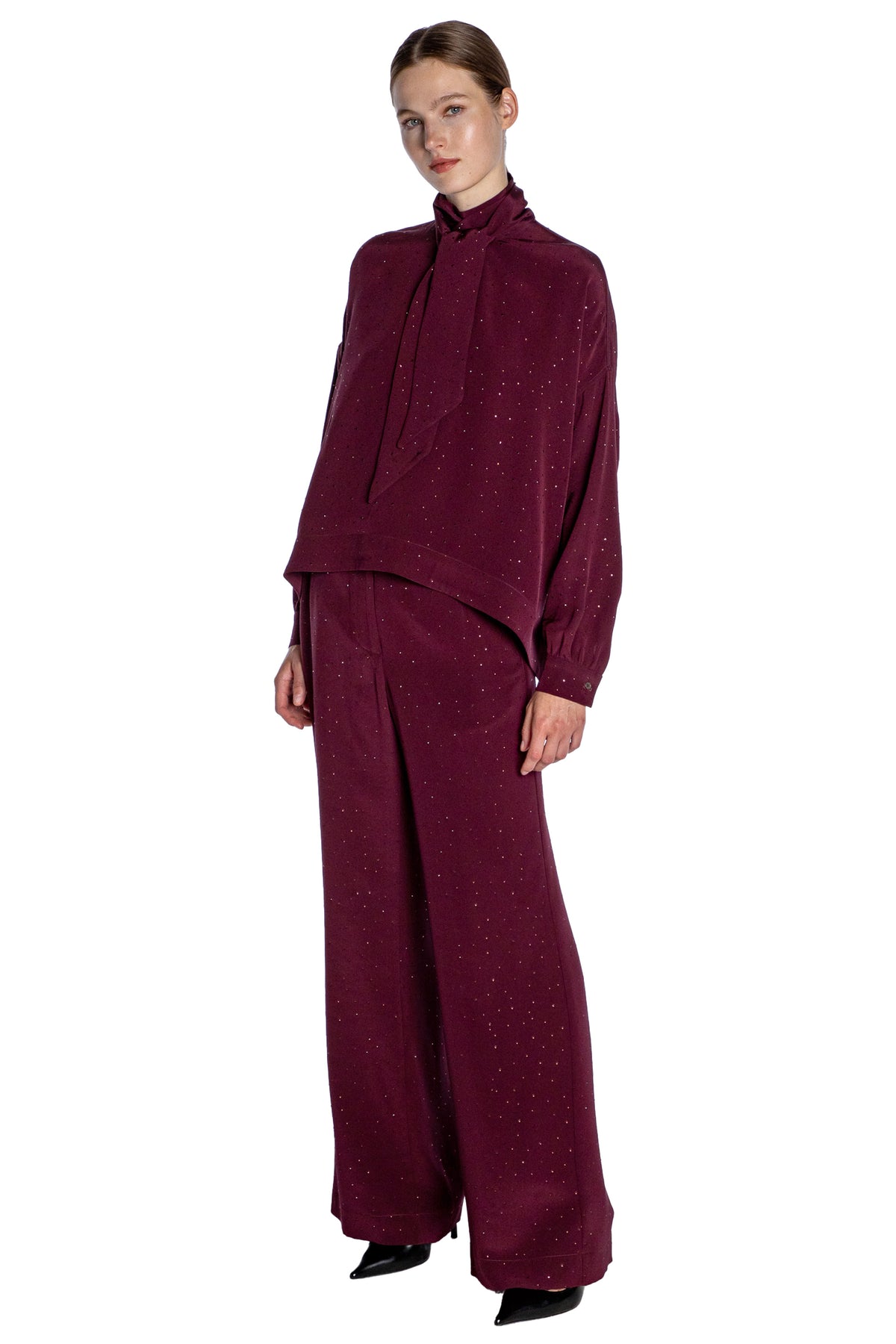 'STARDUST' SYRAH TIE BLOUSE - TOPS - Libertine