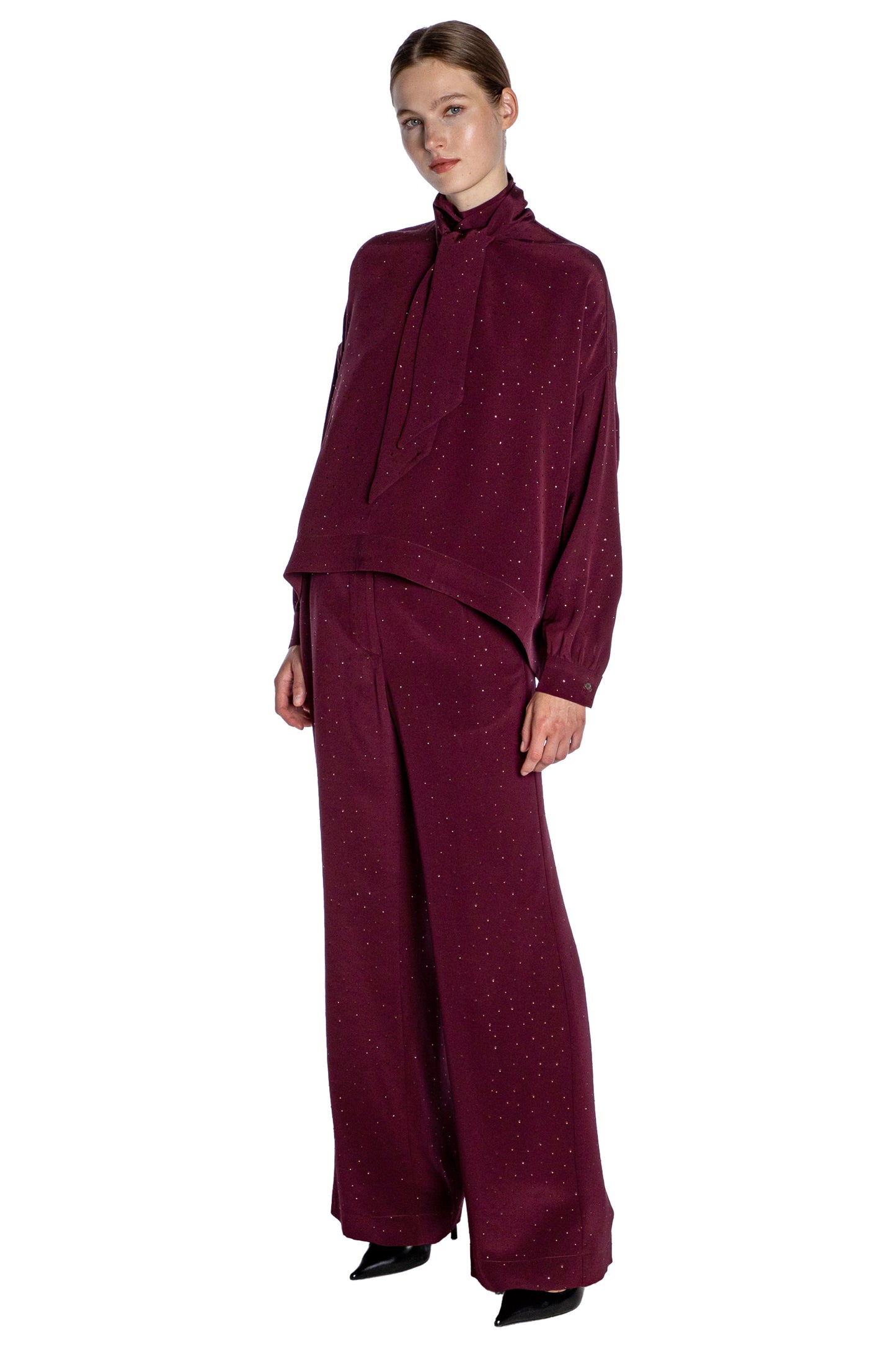 'STARDUST' SYRAH TIE BLOUSE - TOPS - Libertine