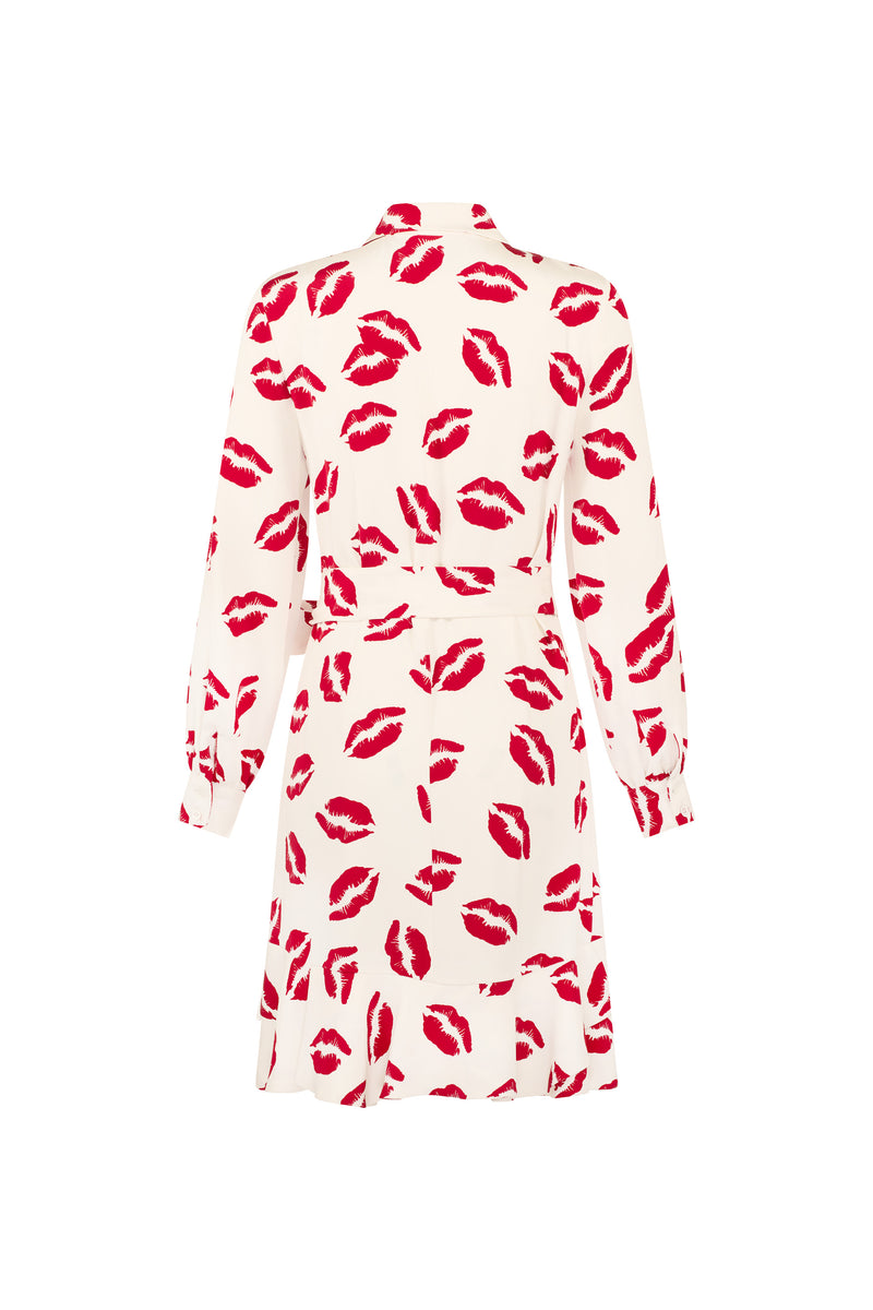 'BISOU' PRINT BELTED KATE DRESS - PANTS - Libertine
