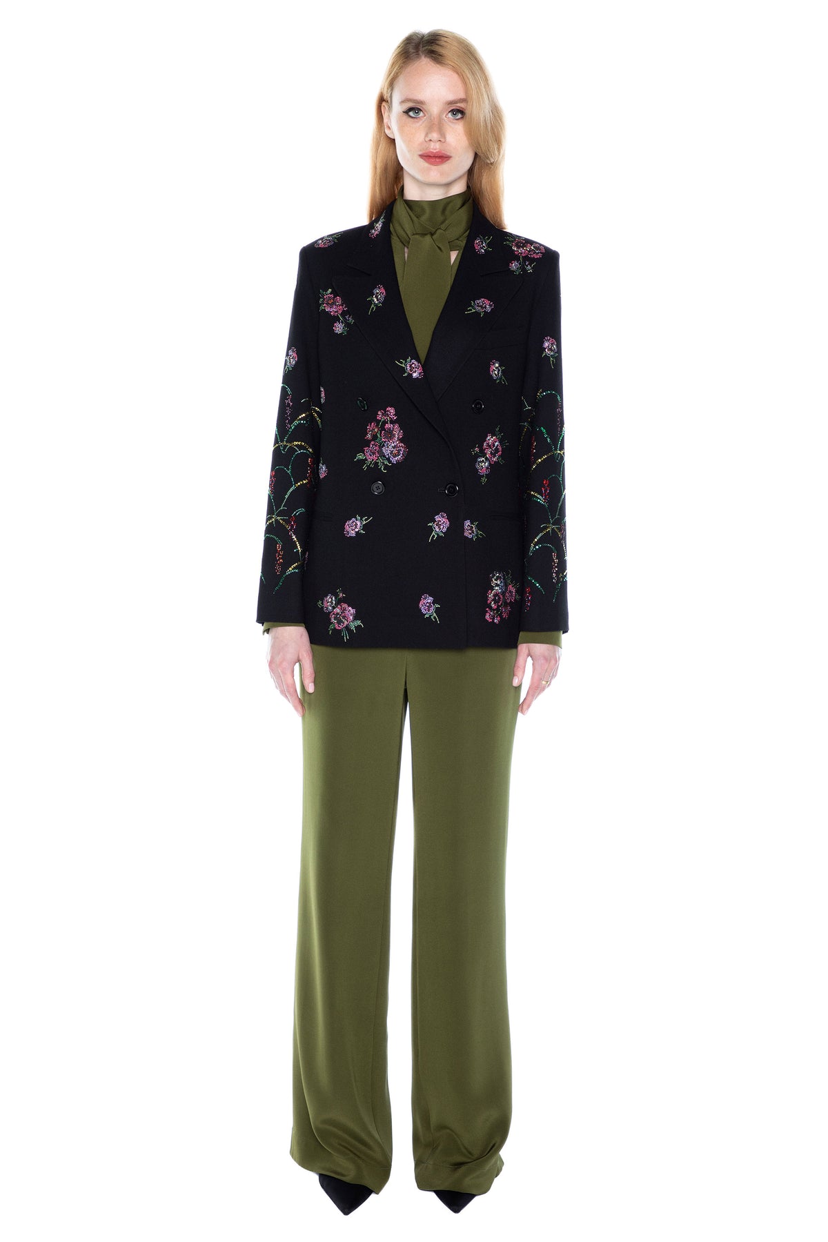 'PANSIES' DOUBLE BREASTED JACKET -  - Libertine