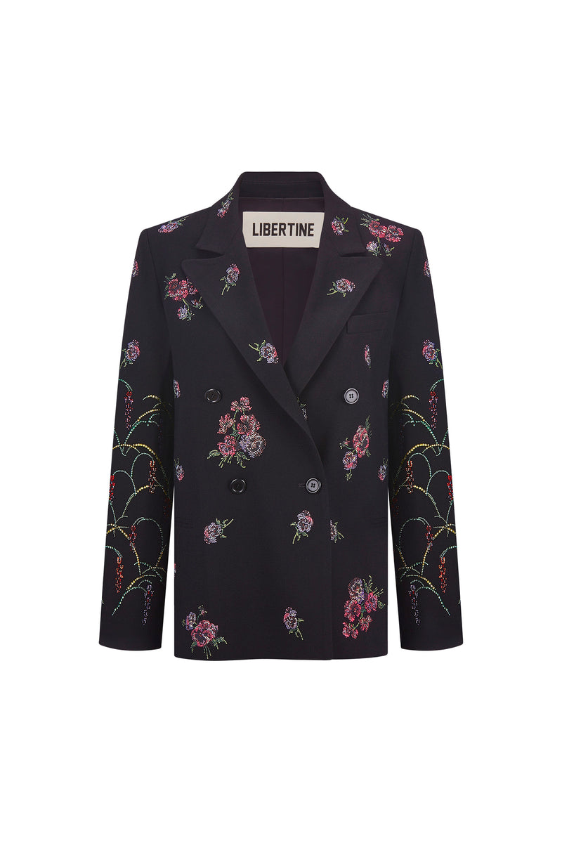 'PANSIES' DOUBLE BREASTED JACKET - - Libertine