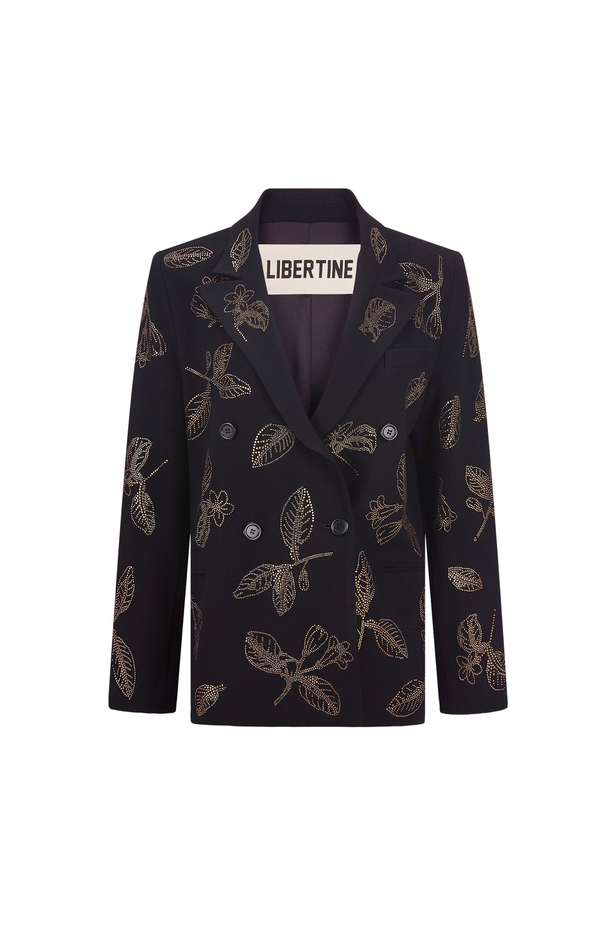 'GOLDEN LEAVES' DOUBLE BREASTED BLAZER - - Libertine