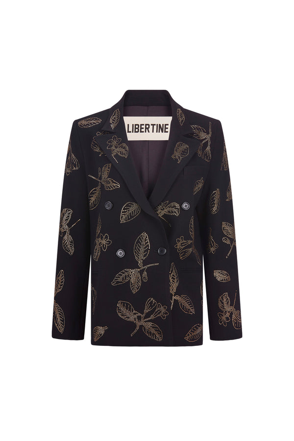 'GOLDEN LEAVES' DOUBLE BREASTED BLAZER - - Libertine