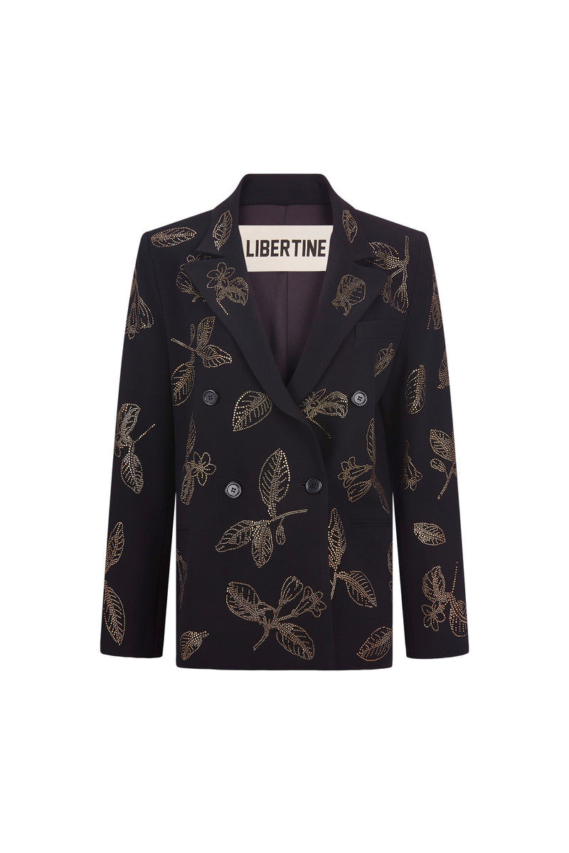 'GOLDEN LEAVES' DOUBLE BREASTED BLAZER - - Libertine