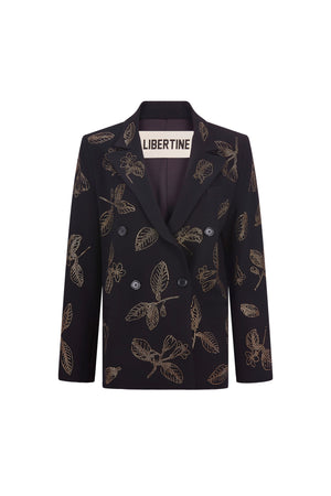'GOLDEN LEAVES' DOUBLE BREASTED BLAZER