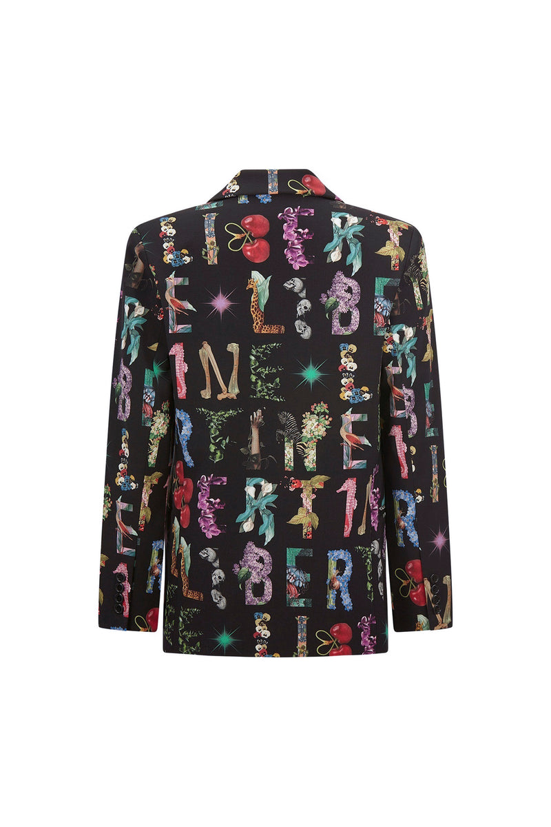 'DECO LETTERS' DOUBLE BREASTED JACKET - - Libertine