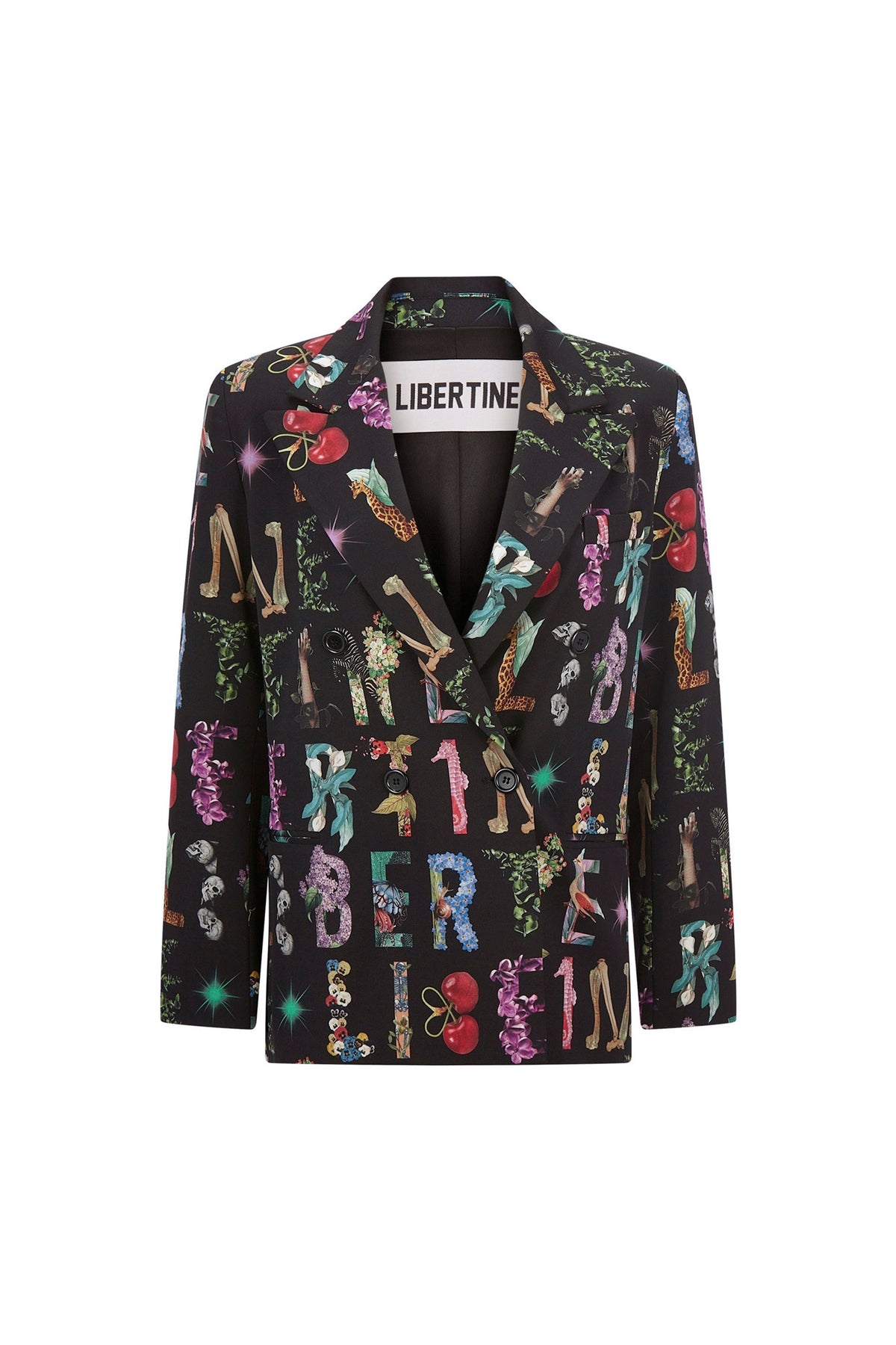 'DECO LETTERS' DOUBLE BREASTED JACKET - - Libertine