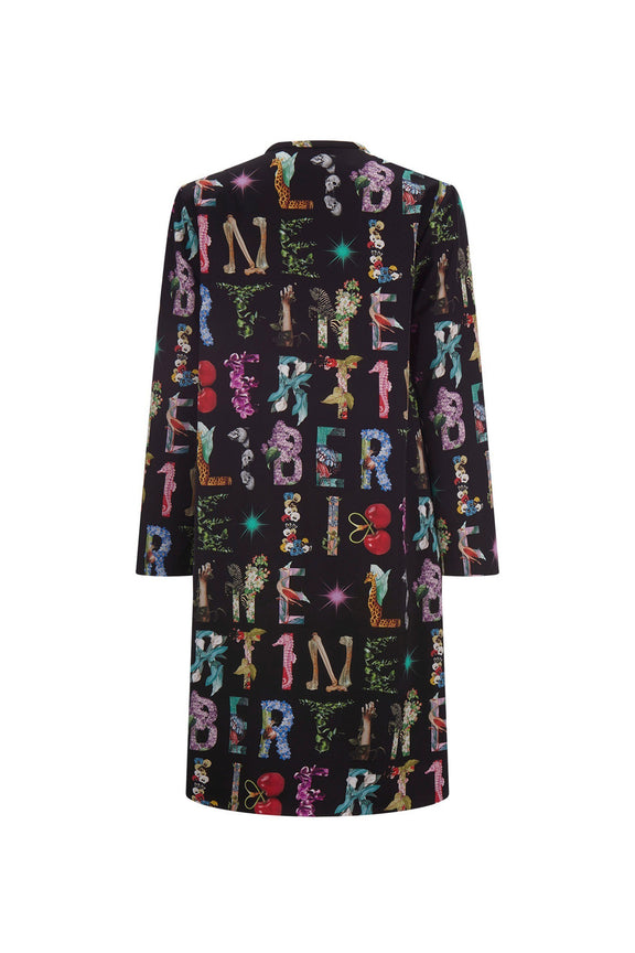 'DECO LETTERS' L/S DUSTER - - Libertine
