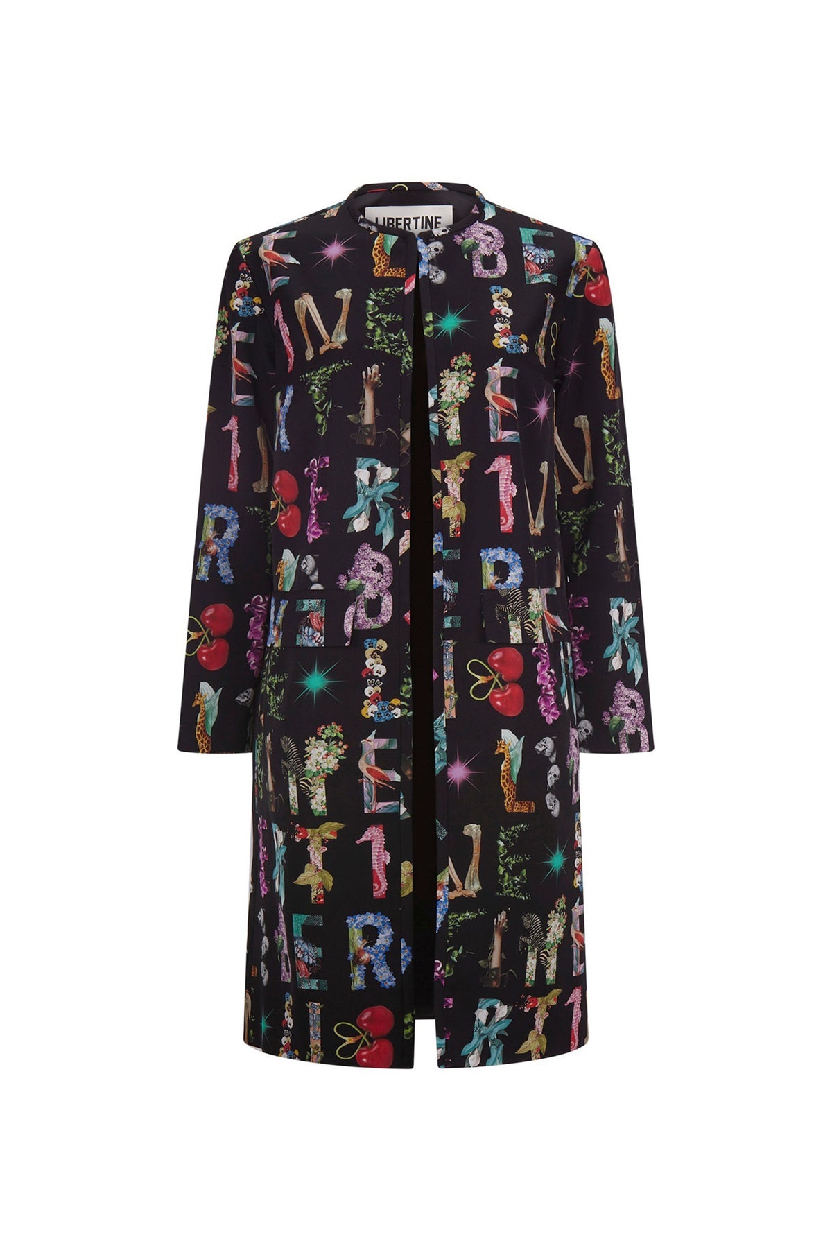 'DECO LETTERS' L/S DUSTER - - Libertine