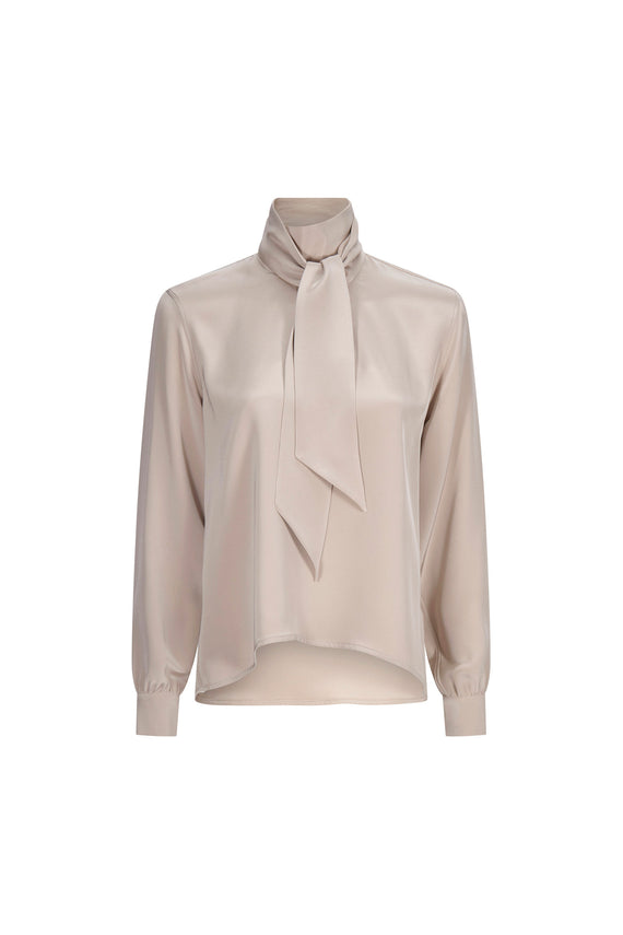 'FAWN' SLIM KEITH TIE BLOUSE - - Libertine - Main image