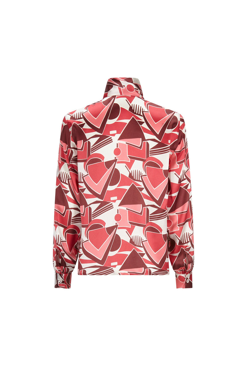 'LES MODERN' SLIM KEITH TIE BLOUSE - - Libertine