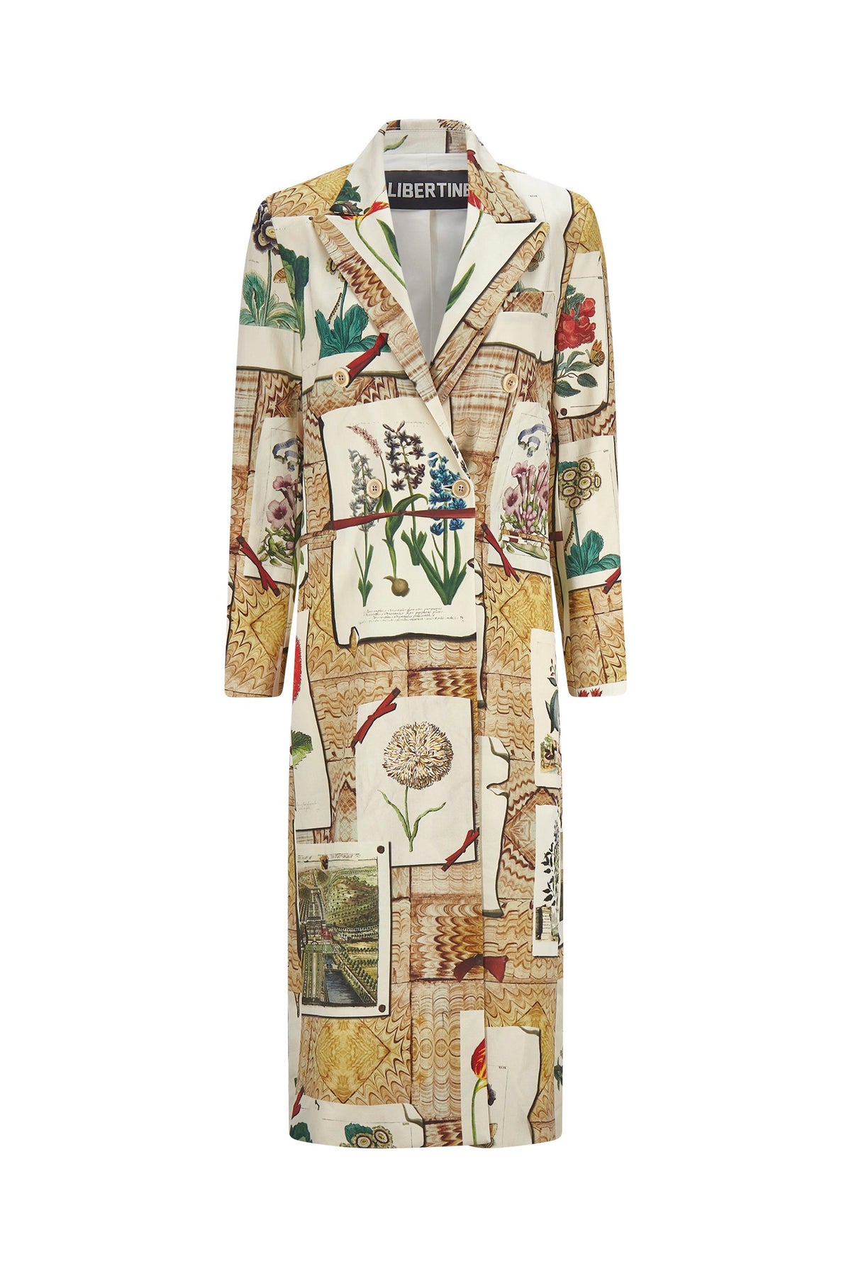 'COLEFAX' MIDI LENGTH DOUBLE BREASTED COAT - COATS - Libertine