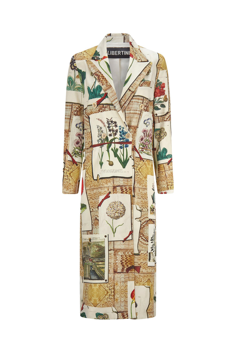 'COLEFAX' MIDI LENGTH DOUBLE BREASTED COAT - COATS - Libertine