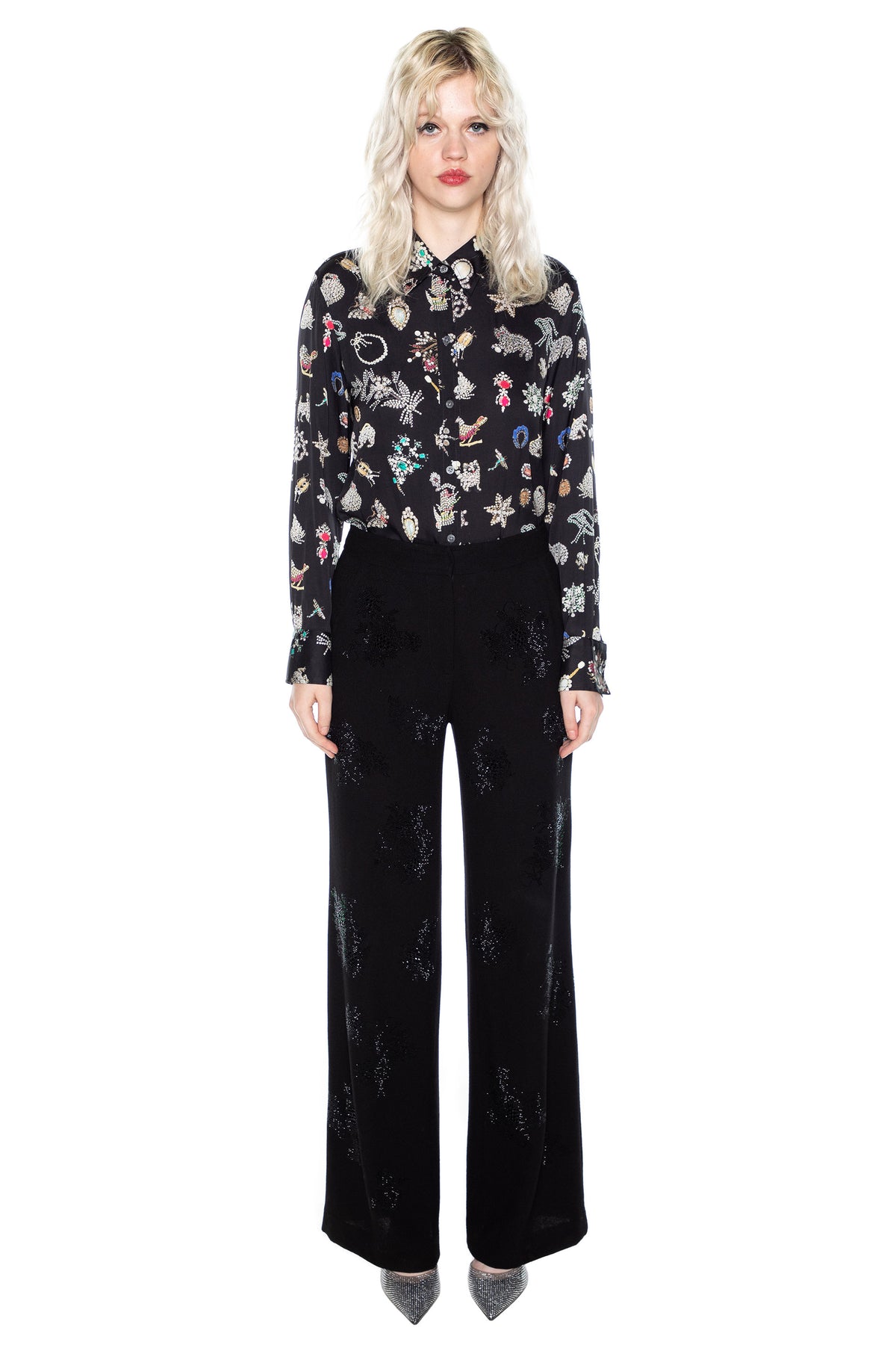 'GOTHIC GARDEN' WIDE LEG PANTS -  - Libertine