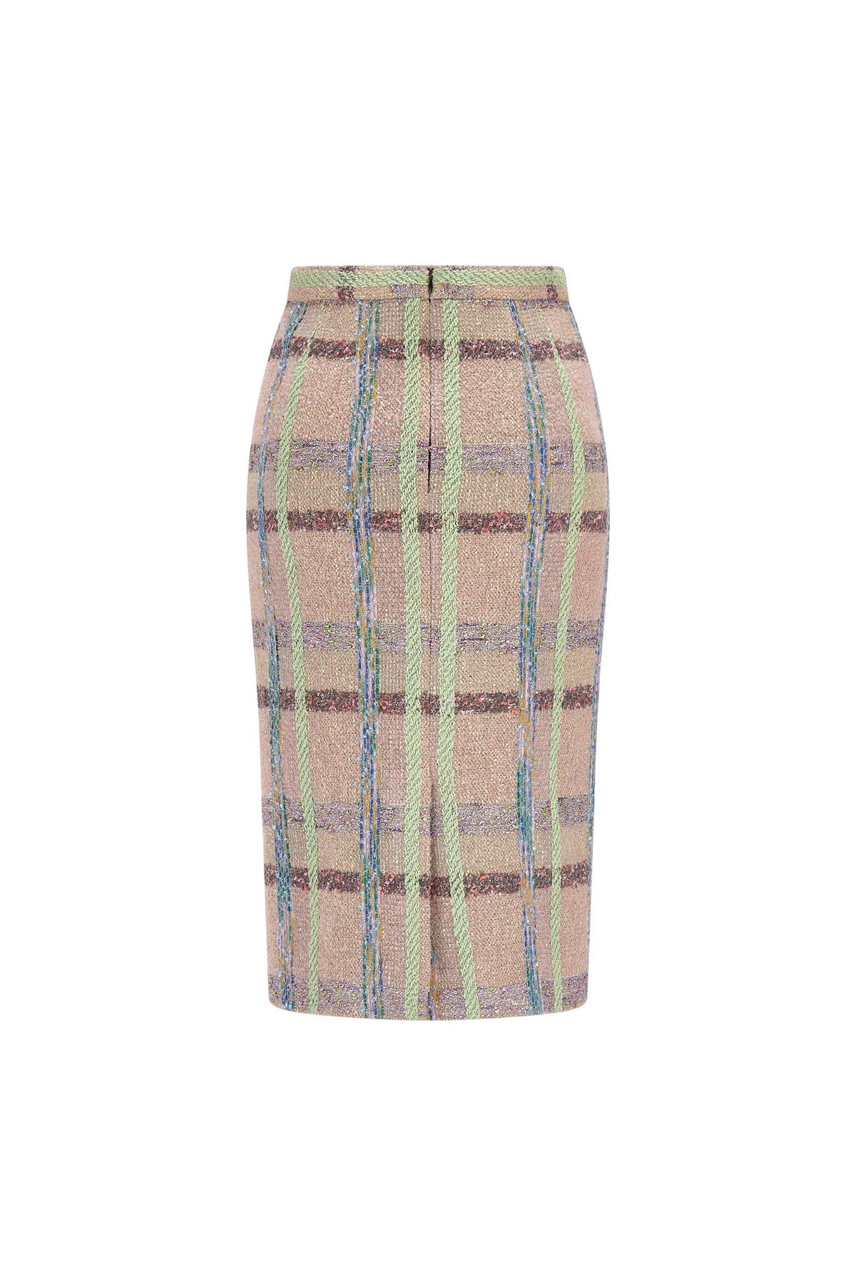 'FAWN' BOUCLE CLASSIC PENCIL SKIRT - - Libertine